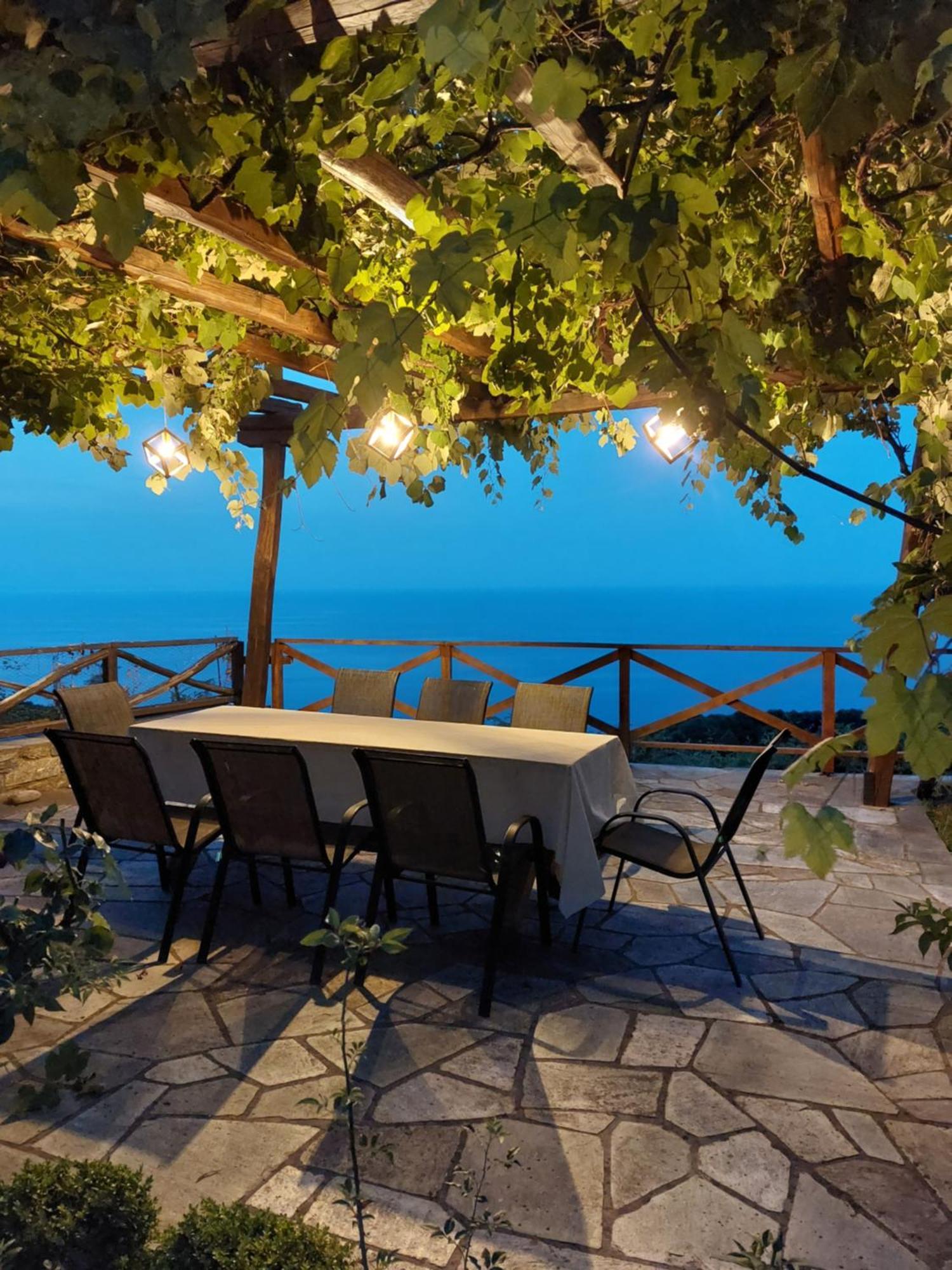 Θαλλώ Luxurious Villa Tsagarada Exterior foto